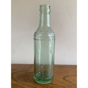 Antique Green Glass Moxie Bottle Registered‎ 8"